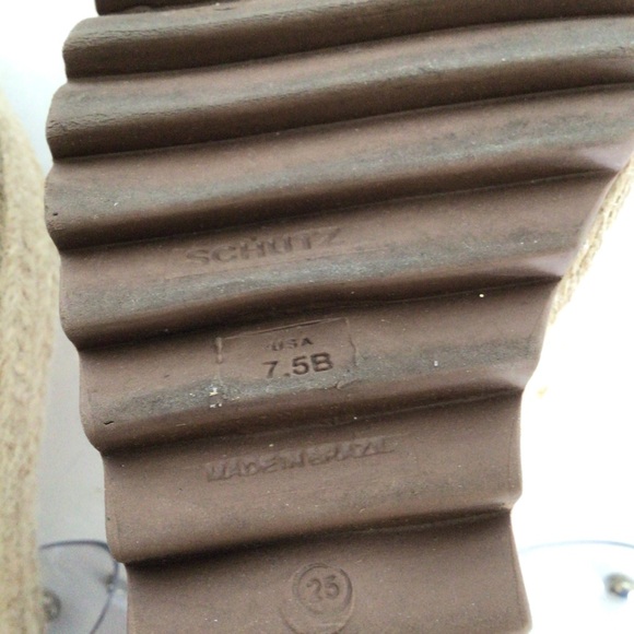 SCHUTZ ROPE WEDGES WITH CLEAR STRAPS SIZE 7.5 - Picture 13 of 15